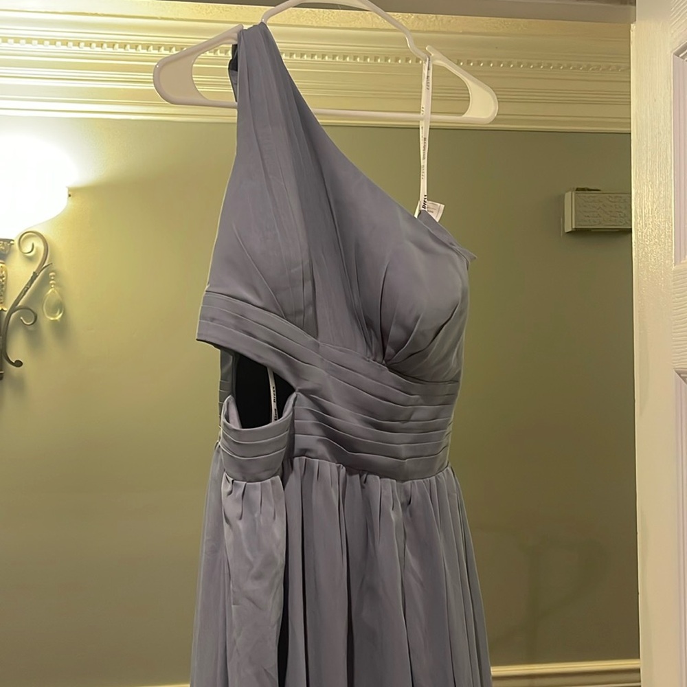 Light blue dress. Bridesmaid, mother of bride, dinner